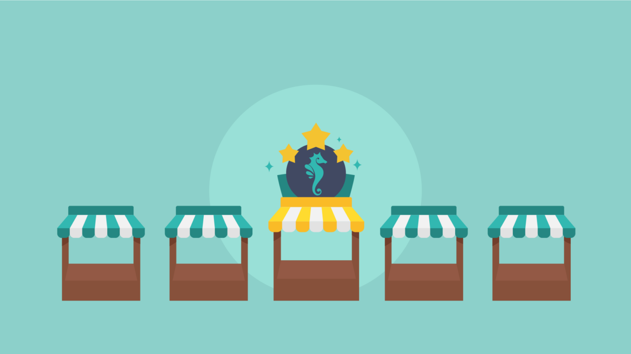 Représentation de se démarquer face à la compétition